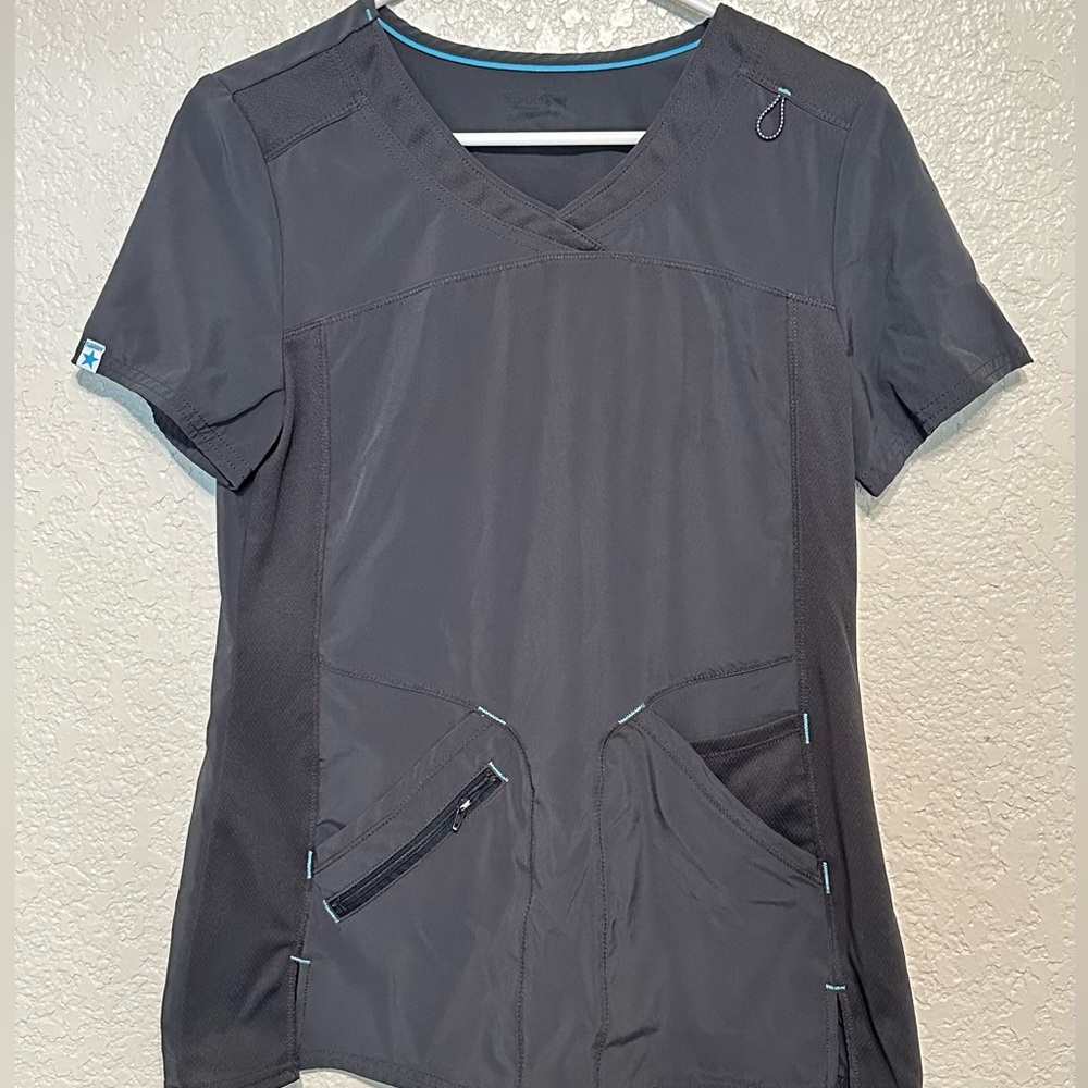 XS Gray ScrubStar Top